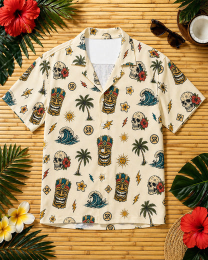 Tiki Riot Hawaii Shirt von Surf Riot mit Alloverprint