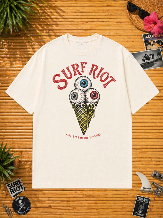 Eyes In The Sunshine Loose Fit Shirt von Surf Riot mit kleinem Frontprint
